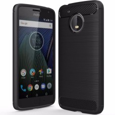Силикон Polished Carbon Motorola G5 (Чёрный)