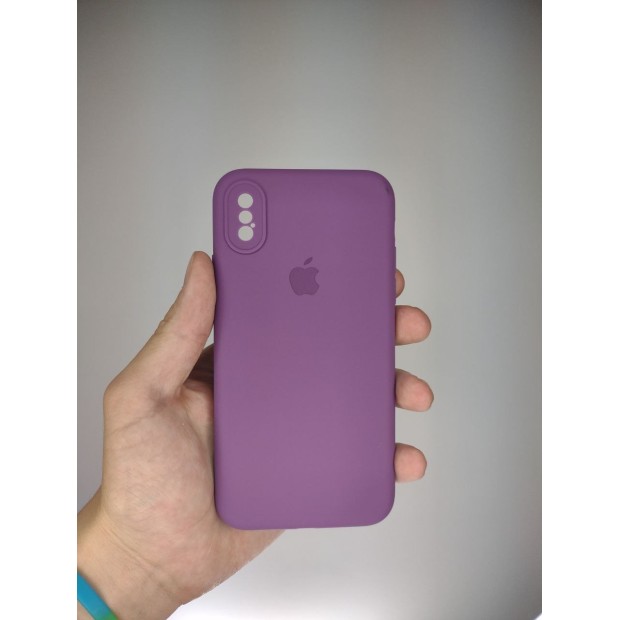 Силикон Original RoundCam Case Apple iPhone X / XS (28) Brinjal