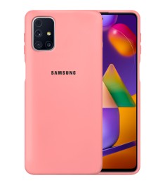 Силикон Original 360 Case Logo Samsung Galaxy M31S (2020) (Розовый)