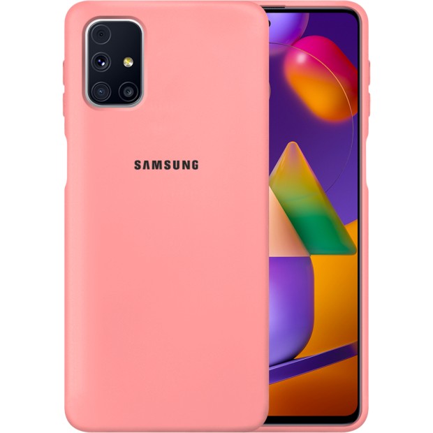 Силикон Original 360 Case Logo Samsung Galaxy M31S (2020) (Розовый)