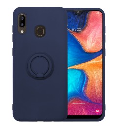 Чехол Ring Silicone Case Samsung Galaxy A20 / A30 (Тёмно-синий)