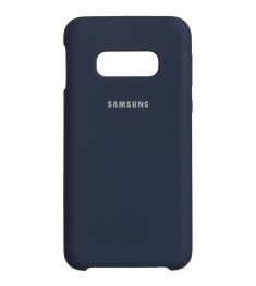 Силиконовый чехол Original Case (HQ) Samsung Galaxy S10e (Тёмно-синий)
