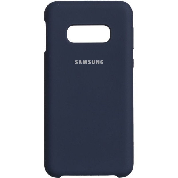 Силиконовый чехол Original Case (HQ) Samsung Galaxy S10e (Тёмно-синий)