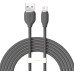 USB-кабель Baseus Jelly Liquid Silica 2.4A (1.2m) (Lightning) (Чёрный) CAGD000001