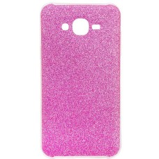 Силиконовый чехол Glitter Samsung Galaxy J7 (2015) J700 (розовый)