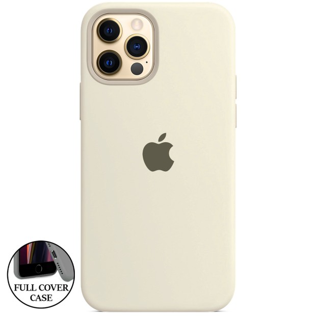 Силикон Original Round Case Apple iPhone 12 Pro Max (17) Antique White