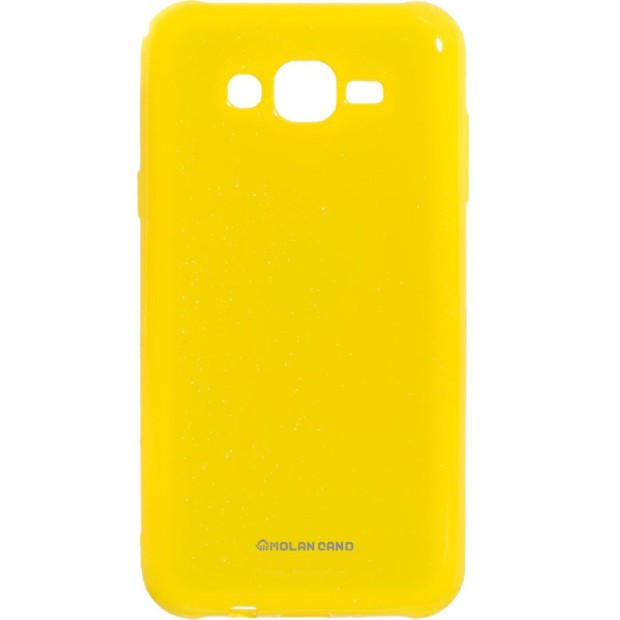 Силиконовый чехол Molan Shining Samsung Galaxy J7 (2015) J700 (Жёлтый)