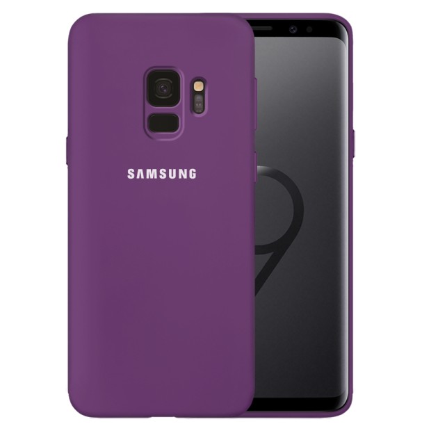 Силікон Original 360 Case Logo Samsung Galaxy S9 (Бузковий)