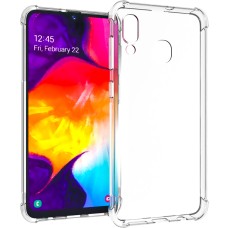 Силиконовый чехол 6D Samsung Galaxy A20 (2019) / A30 (2019) (Прозрачный)