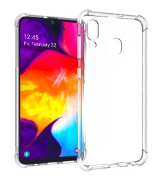 Силиконовый чехол 6D Samsung Galaxy A20 (2019) / A30 (2019) (Прозрачный)