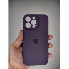 Силикон Original Square RoundCam Apple iPhone 14 Pro Max (Eggplant)