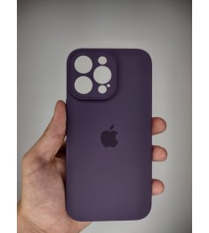 Силикон Original Square RoundCam Apple iPhone 14 Pro Max (Eggplant)