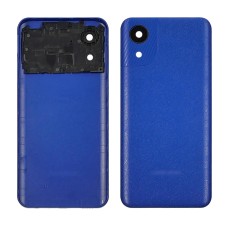 Задняя крышка для Samsung A032 Galaxy A03 core со стеклом камеры Blue (синяя)