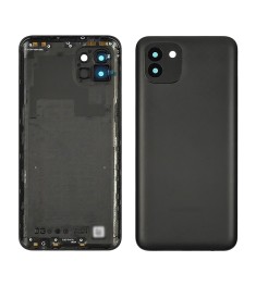 Задняя крышка для Samsung A035 Galaxy A03 Black (чёрная)