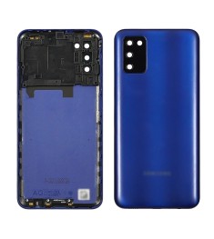 Задняя крышка для Samsung A037 Galaxy A03s со стеклом камеры Blue (синяя)