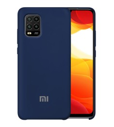 Силикон Original Case Xiaomi Mi10 Lite (Тёмно-синий)