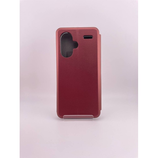 Чехол-книжка Оригинал Xiaomi Redmi Note 13 Pro Plus (Бордовый)