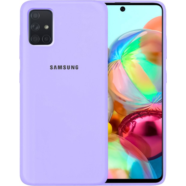 Силикон Original Case Samsung Galaxy A71 (2020) (Фиалковый)