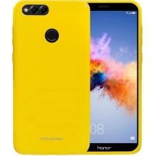Силиконовый чехол Molan Shining Huawei Honor 7X  (Жёлтый)