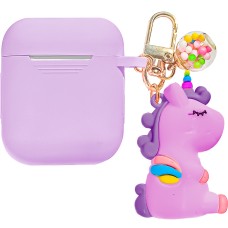 Чехол для наушников Slim Case Apple AirPods Kids (Purple Unicorn)