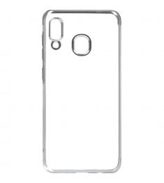 Силиконовый чехол UMKU Line Samsung Galaxy A30 (2019) (серебрянный)