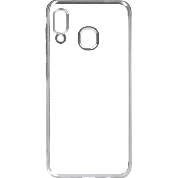 Силиконовый чехол UMKU Line Samsung Galaxy A30 (2019) (серебрянный)