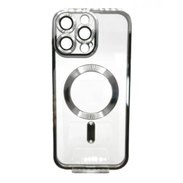 Чехол UMKU Shining with MagSafe Apple iPhone 16 Pro (Silver)