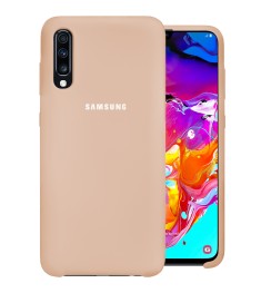 Силикон Original Case Samsung Galaxy A70 (2019) (Пудровый)