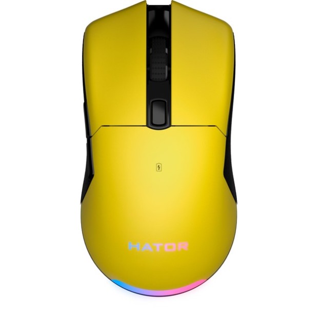 Мышь беспроводная Hator Pulsar 2 Pro (Yellow) (HTM-532)