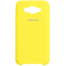 Силиконовый чехол Original Case Samsung Galaxy J7 (2016) J710 (Жёлтый)