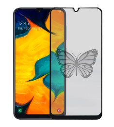 Защитное стекло 5D Picture Samsung Galaxy A20 / A30 / A50 (2019) Black (Butterfl..