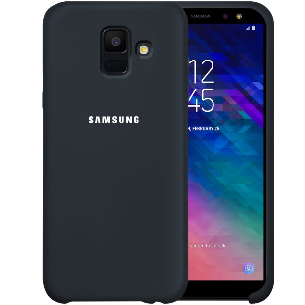 Силикон Original Case HQ Samsung Galaxy A6 (2018) A600 (Тёмно-серый)