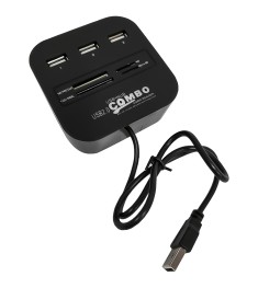 Переходник USB + Card Reader HUB RS0019 (3 порта)