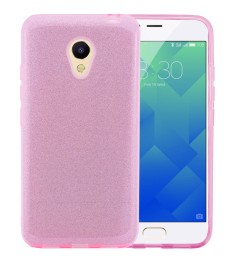 Силиконовый чехол Glitter Meizu M5 (Розовый)