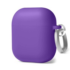 Чехол для наушников Full Silicone Case with Microfiber Apple AirPods (02) Ultra Violet