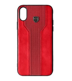 Силикон iPefet Ferrari Apple iPhone XS Max (Красный)