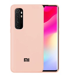 Силикон Original 360 Case Logo Xiaomi Mi Note 10 Lite (Пудровый)