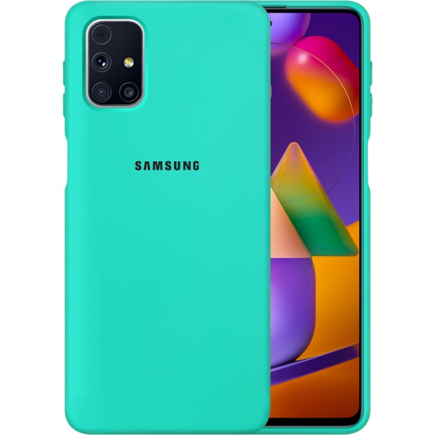 Силикон Original 360 Case Logo Samsung Galaxy M31S (2020) (Бирюзовый)