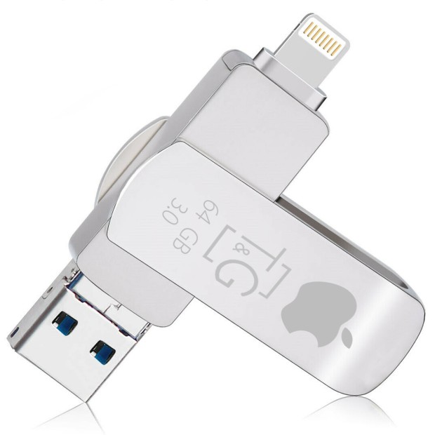 USB флеш-накопичувач 3в1 Touch & Go 007 Metal Series 64Gb (IOS / Android / Windows)