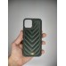 Силикон HDD YSL Apple iPhone 12 / 12 Pro (Тёмно-зелёный)