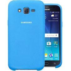 Силиконовый чехол Original Case Samsung Galaxy J7 (2015) J700 (Голубой)