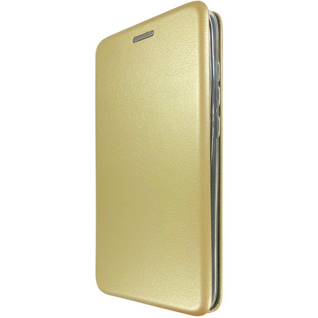Чехол-книжка Оригинал Samsung A8 Plus (2018) A730 (Золотой)