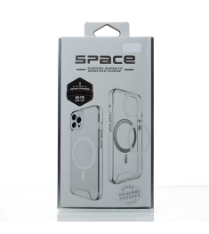 Силикон Space Case MagSafe Apple iPhone 14 Pro Max (Прозрачный)