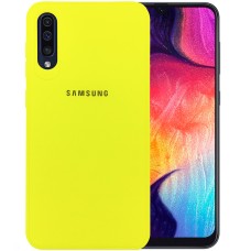 Силиконовый чехол Junket Case Samsung Galaxy A30s / A50 / A50s (2019) (Жёлтый)