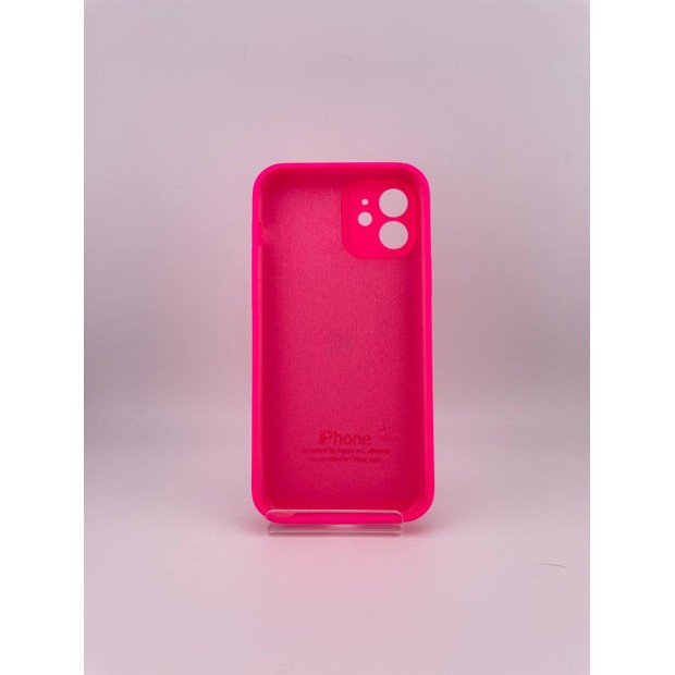 Силикон Original RoundCam Case Apple iPhone 12 (31) Barbie Pink