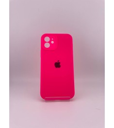 Силикон Original RoundCam Case Apple iPhone 12 (31) Barbie Pink