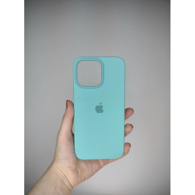 Силикон Original Round Case Apple iPhone 14 Pro Max (23) Sea Blue