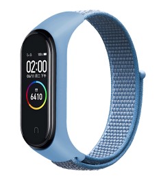 Ремешок Nylon Design Xiaomi Mi Band 3 / 4 (Голубой)