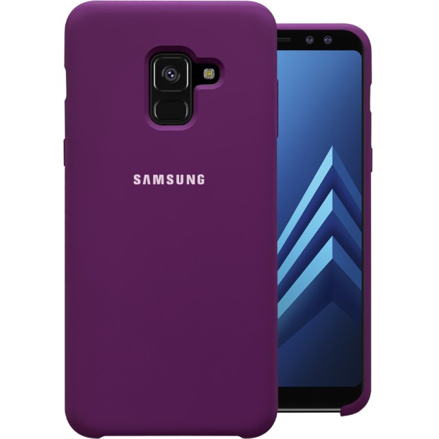 Силикон Original Case HQ Samsung Galaxy A8 (2018) A530 (Сиреневый)