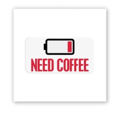 3D-стикер "Need coffee"